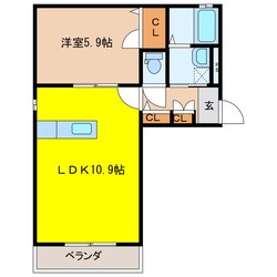 ディアス小舟の物件間取画像